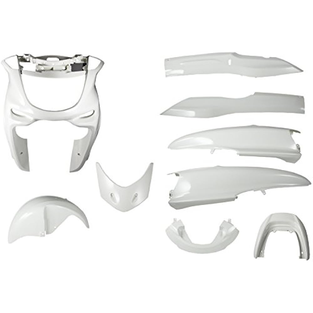Bike Parts Center Majesty 250 (SG03J) Exterior 9-piece Set, White, White 3034