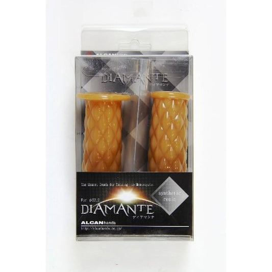 ALCAN HANDS Diamante Grip Rubber Handle Diameter φ22.2 Light Brown G00055A