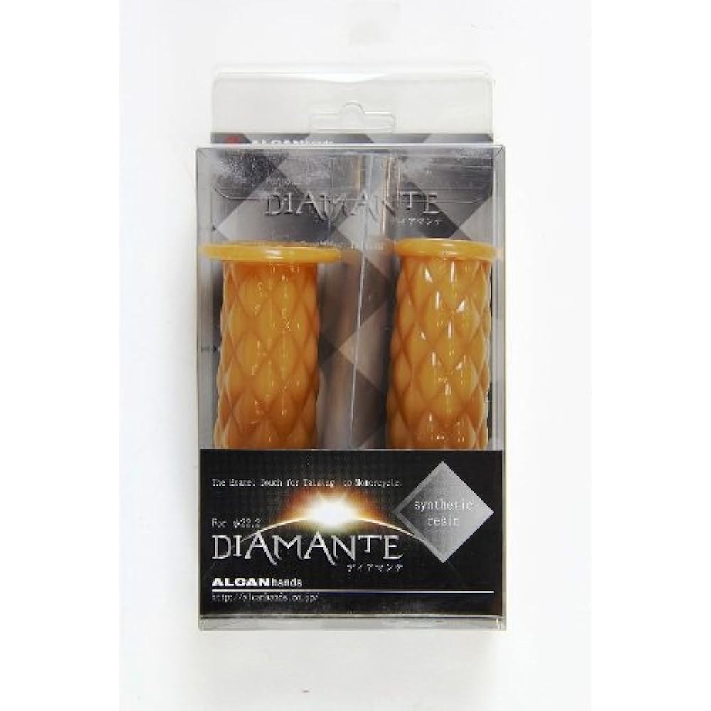 ALCAN HANDS Diamante Grip Rubber Handle Diameter φ22.2 Light Brown G00055A