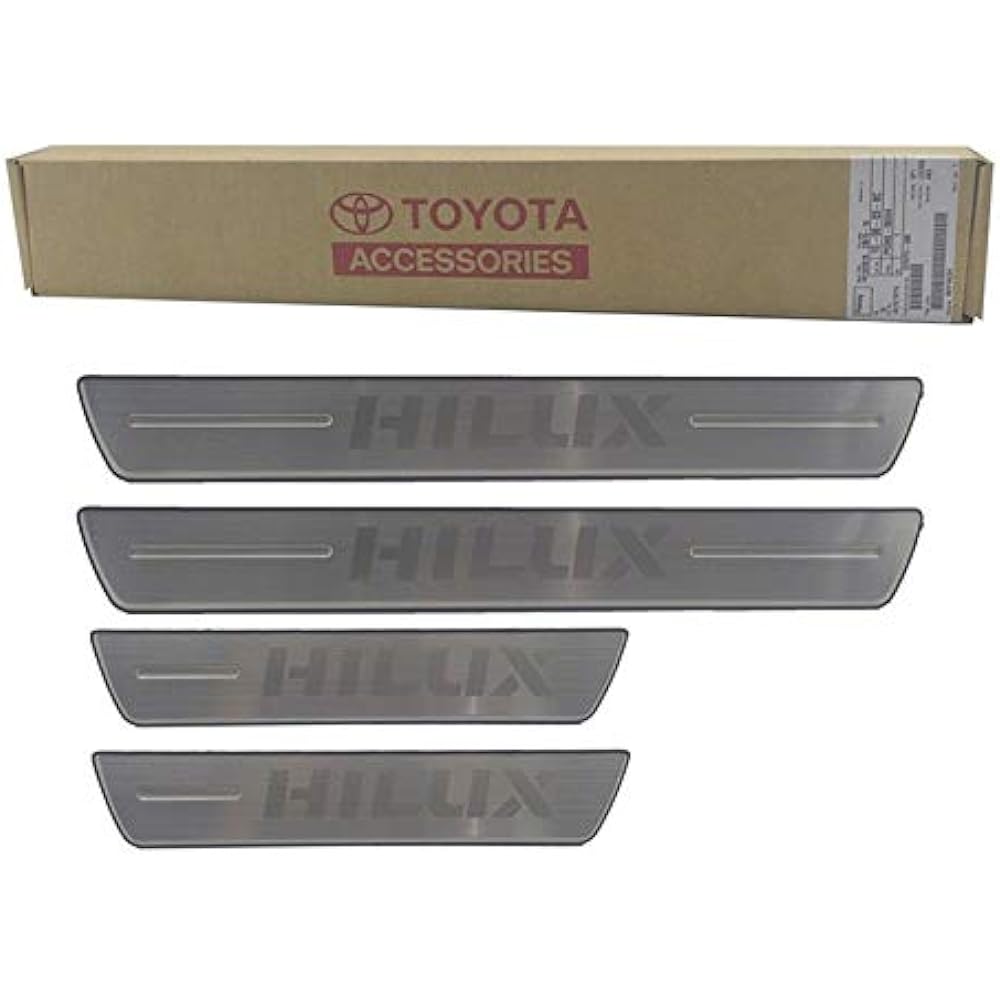 Hilux HILUX Toyota Genuine Side Step Garnish, Kicking Plate, Scuff Plate, Genuine Export Specifications, TOYOTA GENUINE PARTS