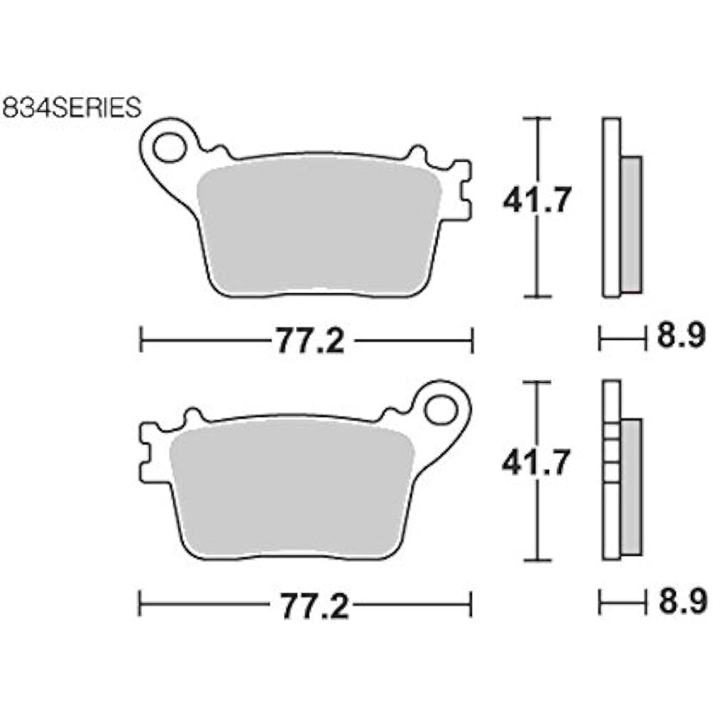 KITACO SBS Brake Pad 834LS Sinter Metal CBR600F CBR600RR CBR1000RR GSX-R1000 NINJA ZX-6R ZX-10R etc. 777-0834030