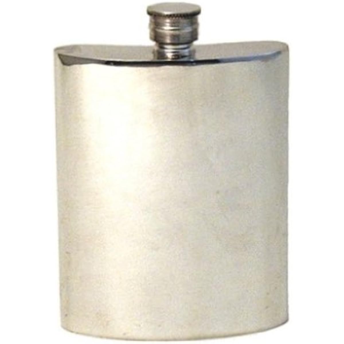 PinderBros [SP007] Pewter Flask Plain 6oz