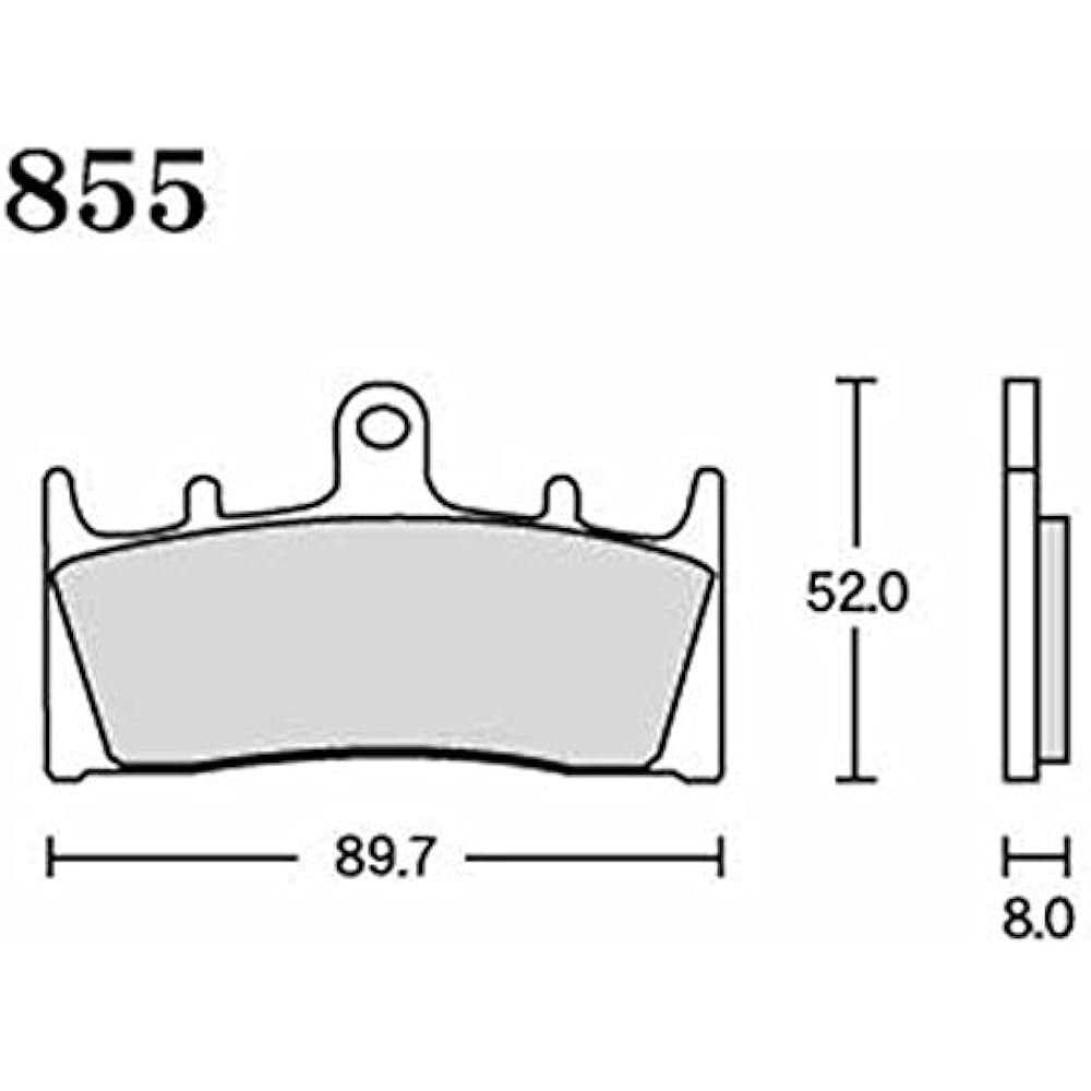 RK Brake Pad Mega Alloy SUZUKI:GSX1300R Hayabusa [Tokiko 6P] (Front) etc. Motorcycle Motorcycle 2 Wheel 855MA-X