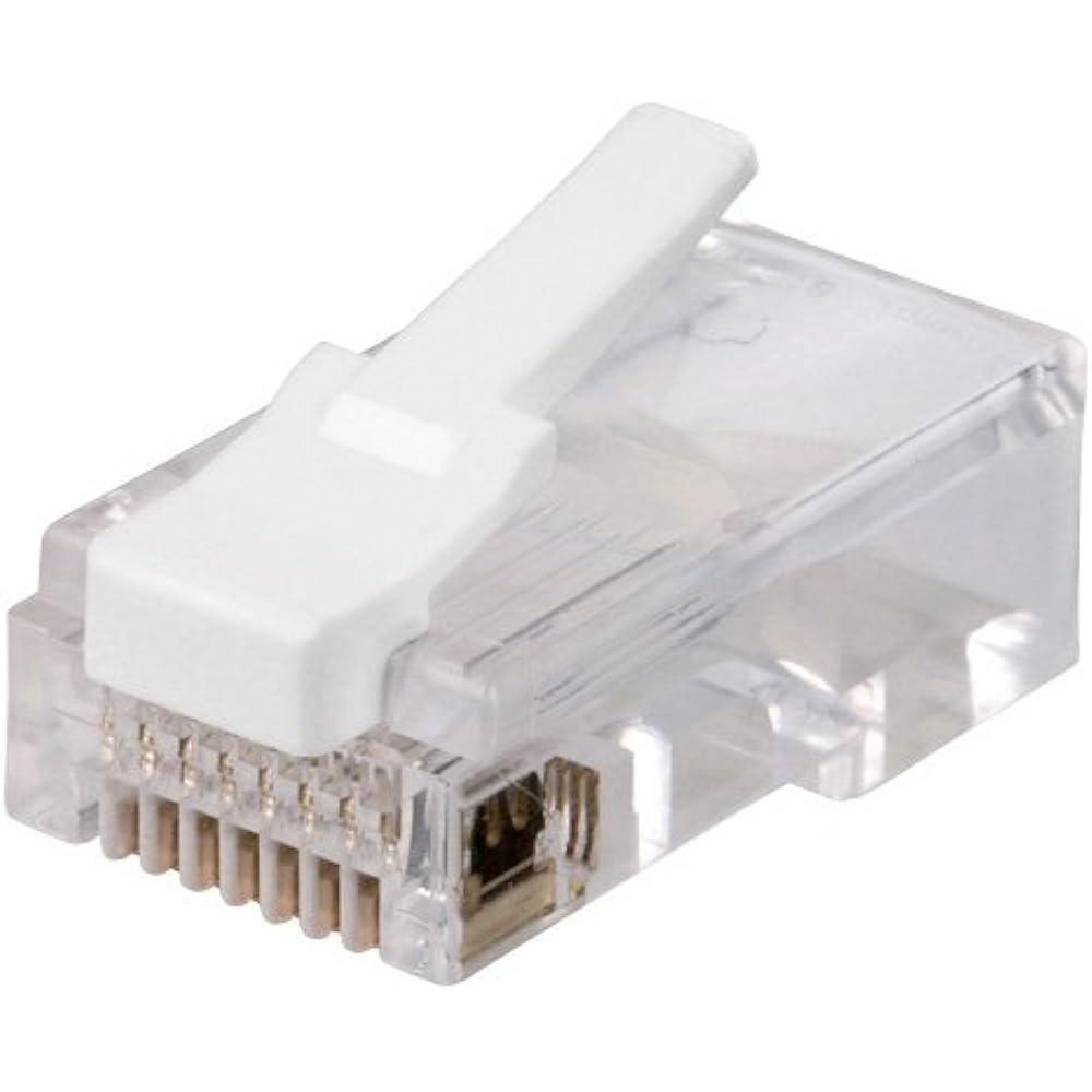 BUFFALO Unbreakable RJ45 LAN connector Category 5e compatible 100 pieces ETPCRJ45ET100