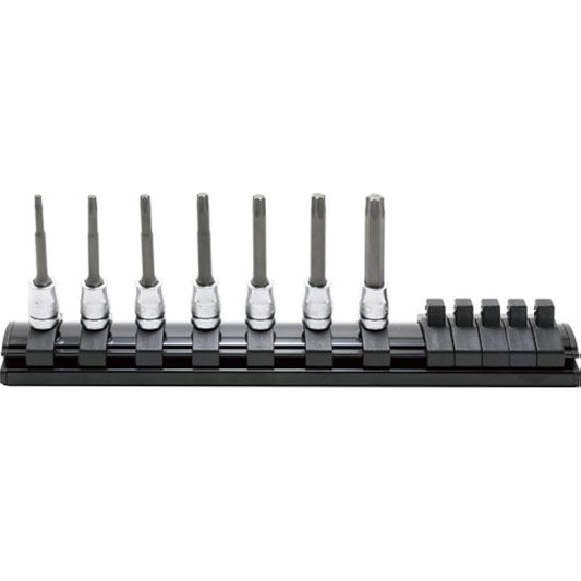 Koken 6.35mm insertion Z-EAL Torx bit socket rail set 7 pieces RS2025Z7L50