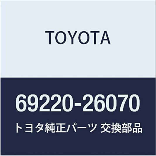 Toyota Genuine Parts Front Door Outside Handle ASSY LH Hiace / Regius Ace Part Number 69220-26070