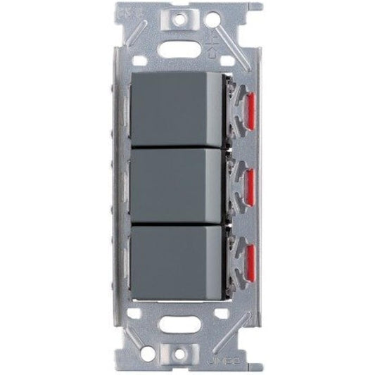 Jimbo Electric/NKW Switch Set 3-way Triple Solid Gray (SG) NKW03008
