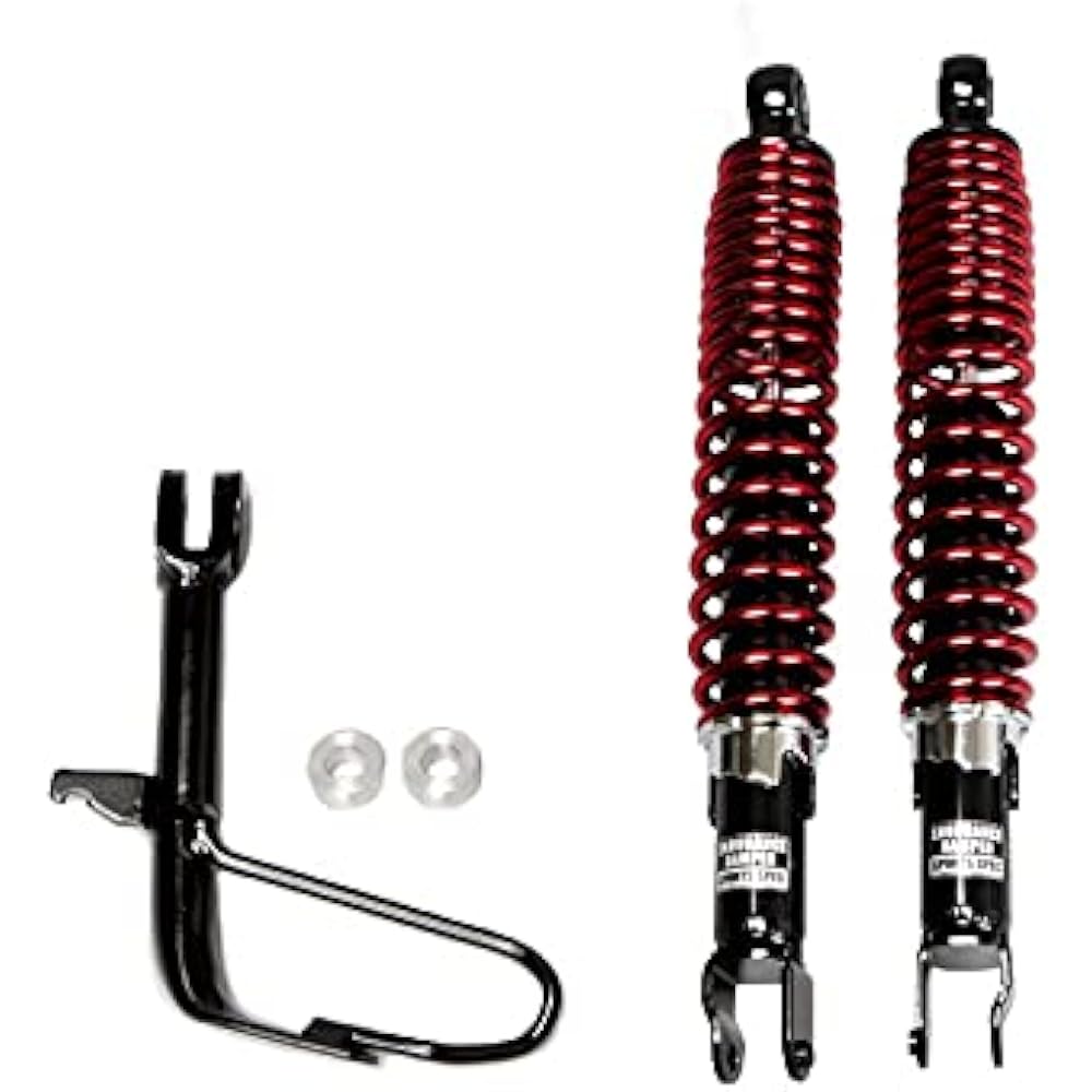 Endurance EL524K1YA2 Motorcycle Low Down Kit, Black Body/Red Spring, PCX PCX160