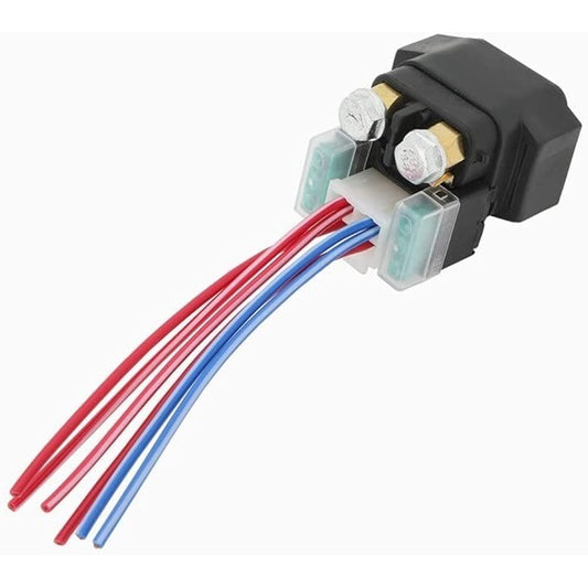Motorcycle Starter Relay Motorcycle Electric Starter Solenoid Relay & Amplifier Plug for Yamaha 1100 XVS1100 V Star Custom Classic XV1700 Roadster Midnight