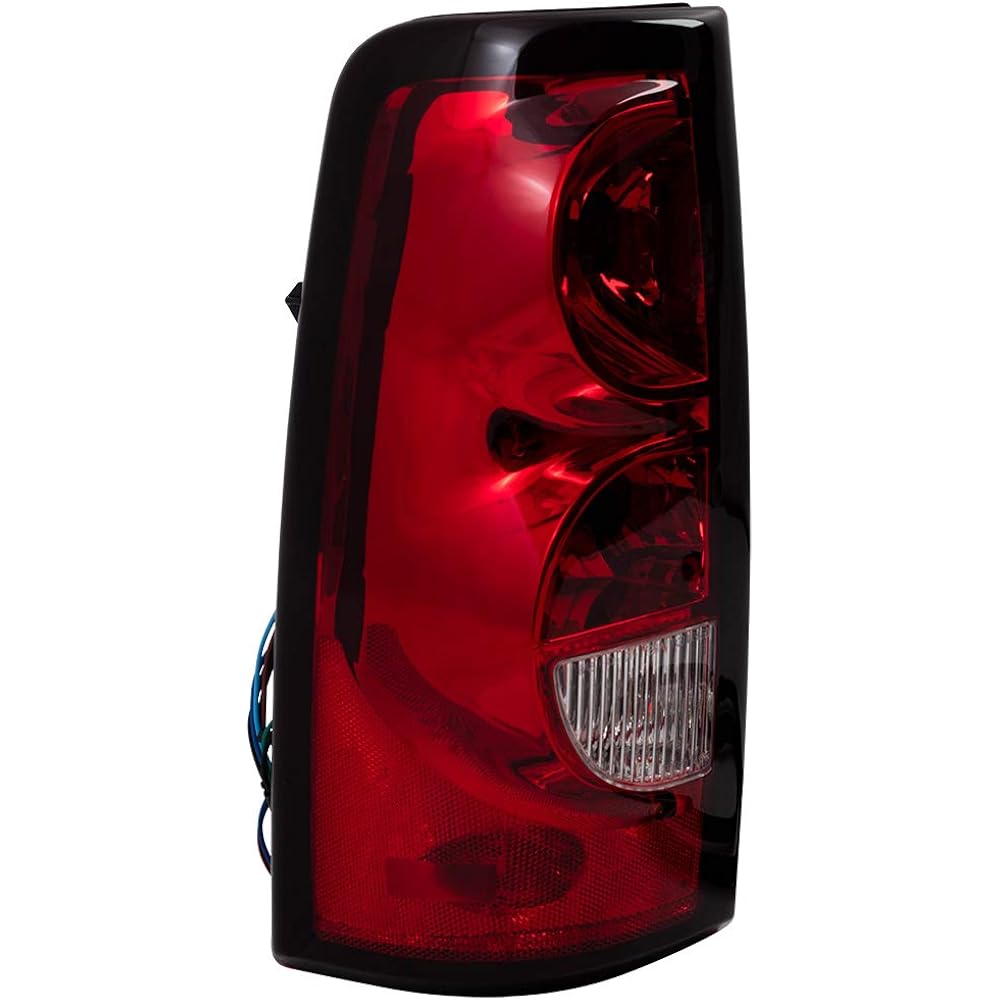 After replacement driver tail lamp lens, light bulb and wiring harness 2004-2007 Sylvarad Fleet side pickup truck 19169004 compatible