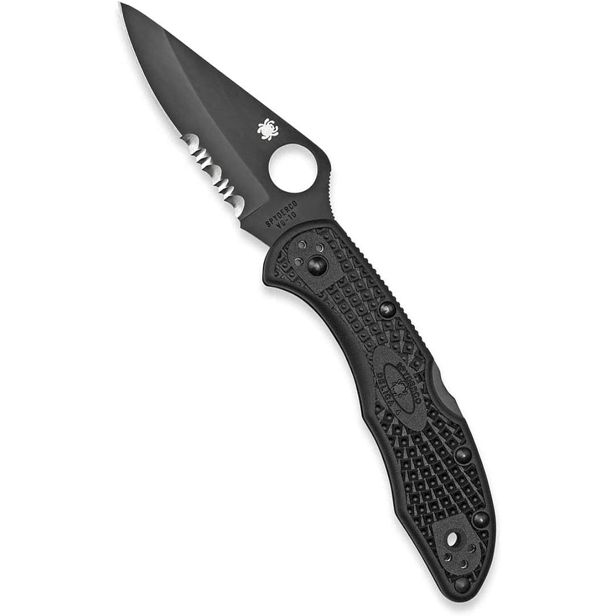 Spyderco Delica 4 Titanium Coated Half Wave Blade C11PSBBK