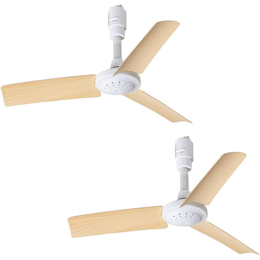 BRID GENERAL DUCT RAIL FAN WOOD Duct rail fan wood set of 2 (Wood_Natural)