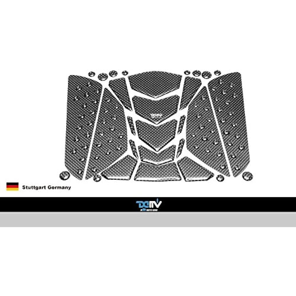 General purpose 3D tank pad K3 carbon streamline structure (Tank Protective Pad with Fairing Side Pad) DI-CTPP-SUN-01
