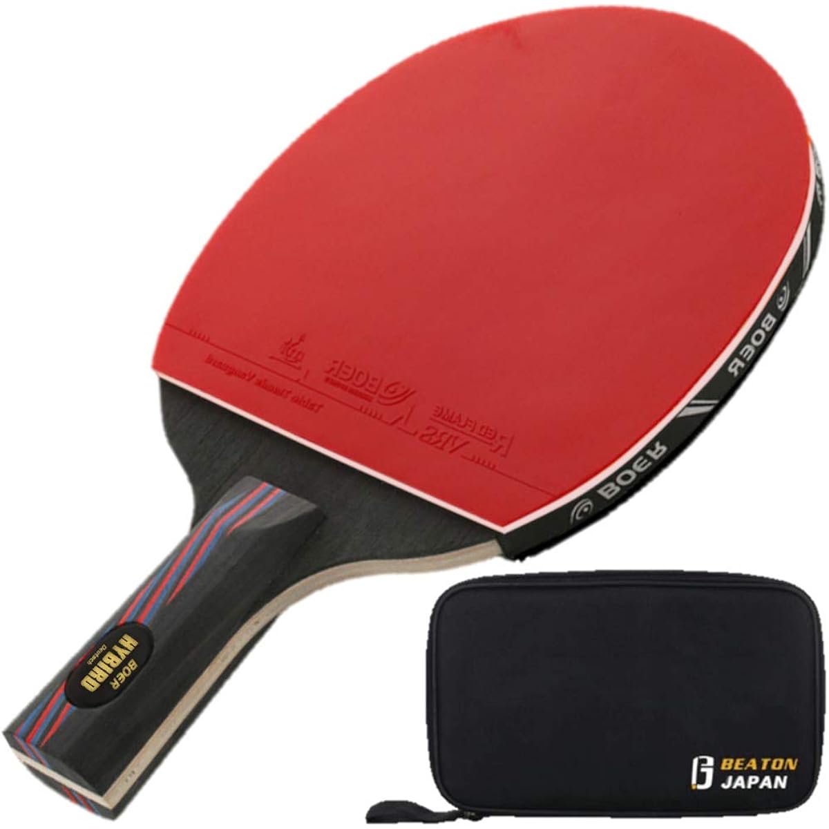 BEATON JAPAN Table Tennis Racket Shake Hand Authentic Case Included (Short Hand)