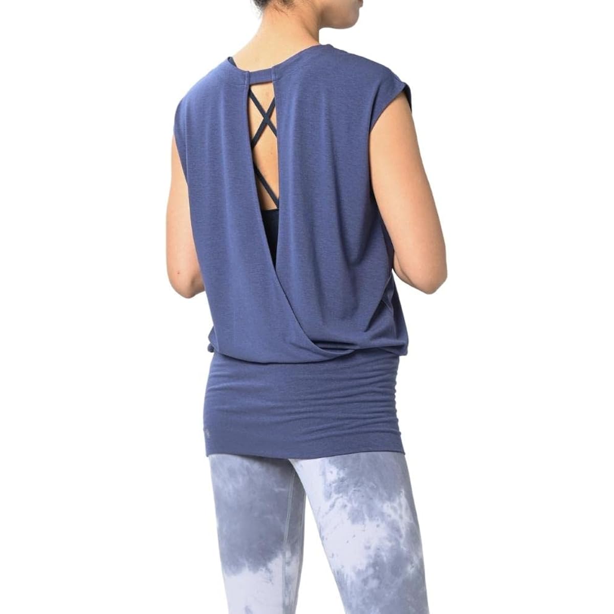 [machikaada] Women's Yoga Wear Tops, Long Length, Body Covering, Long Length, Stylish, Cute, Yoga, Fitness