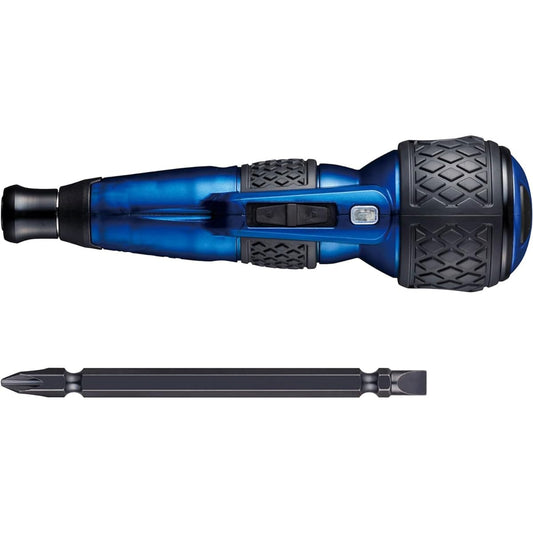 VESSEL Electric Ball Grip Driver Plus Premium 3-Stage Switching Mode Limited Color (Blue) 1 Bit Included 220USB-P1BL