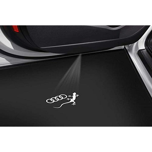 Genuine Audi LED Projector Curtain Lamp AudiRings Gecko