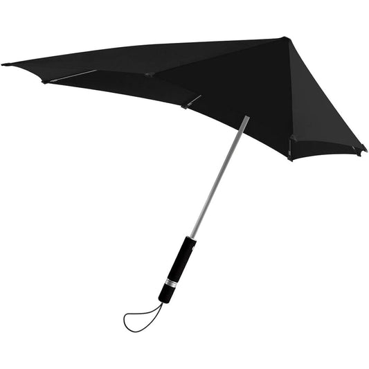 Umbrella, Windproof, Senz Original, Rain Gear, Umbrella, Parasol, Long Umbrella, Parasol, For Both Sunny and Rainy Days, UV Protection, Pure Black, 90x87cm