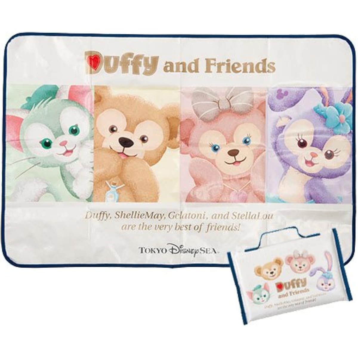 Duffy & Friends Leisure Sheet Duffy ShellieMay Gelatoni Stella Lou [Limited to Tokyo DisneySea]