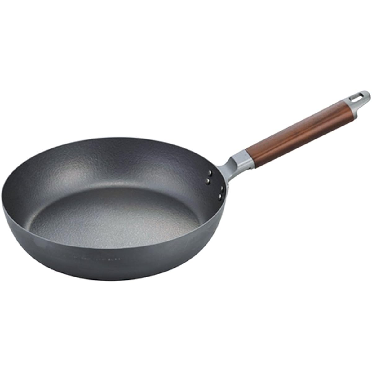 Shimomura Planning Iron Frying Pan 26cm Iron Nitride Compatible with IH [Made in Japan] Wok Nitriding Rust Resistant 34630