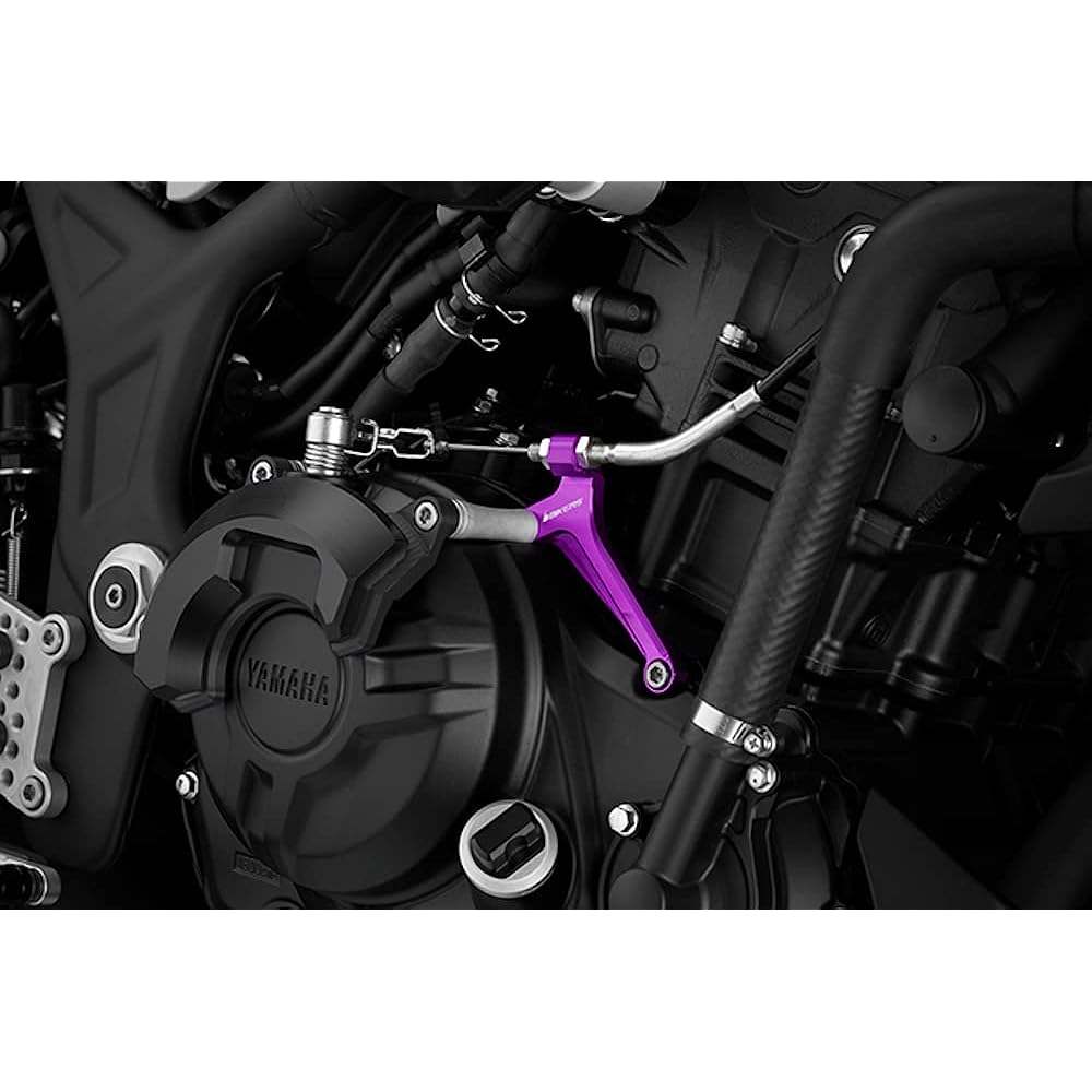Bikers (DDintex) Clutch Cable Guide MT-25 YZF-R25 Aluminum Billet Purple BK-Y175-PUR
