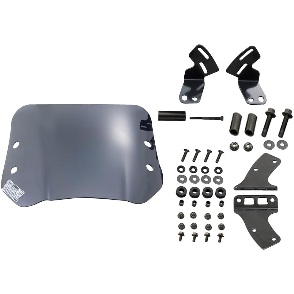 Daytona Motorcycle Screen with Clamp Bar Windshield for Lead 125 (13-17) SS Series Short Smoke 79789