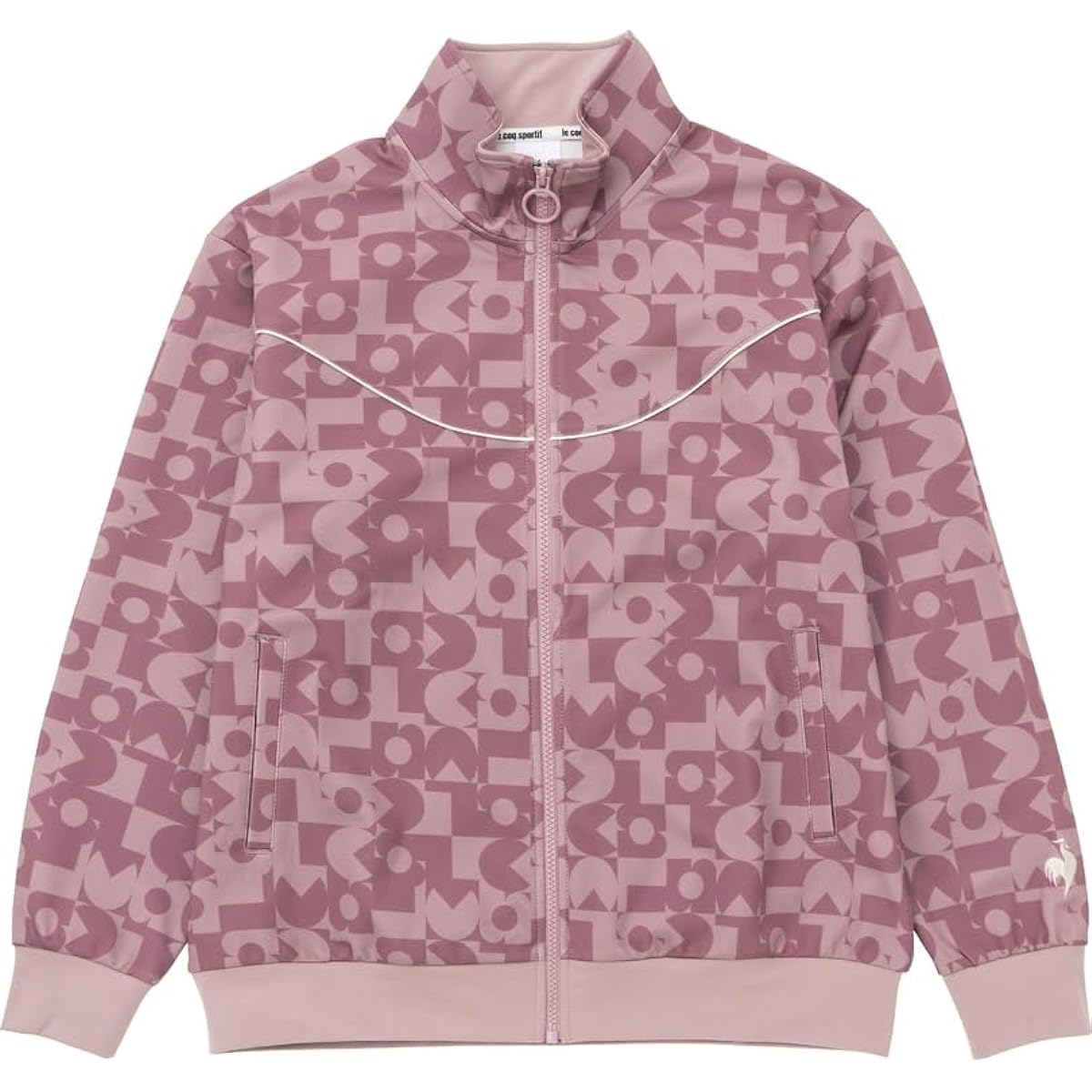 [Le Coq Sportif] Helanka Windproof Twill Jersey Print Jacket Thermal Stretch All-over Pattern Women's