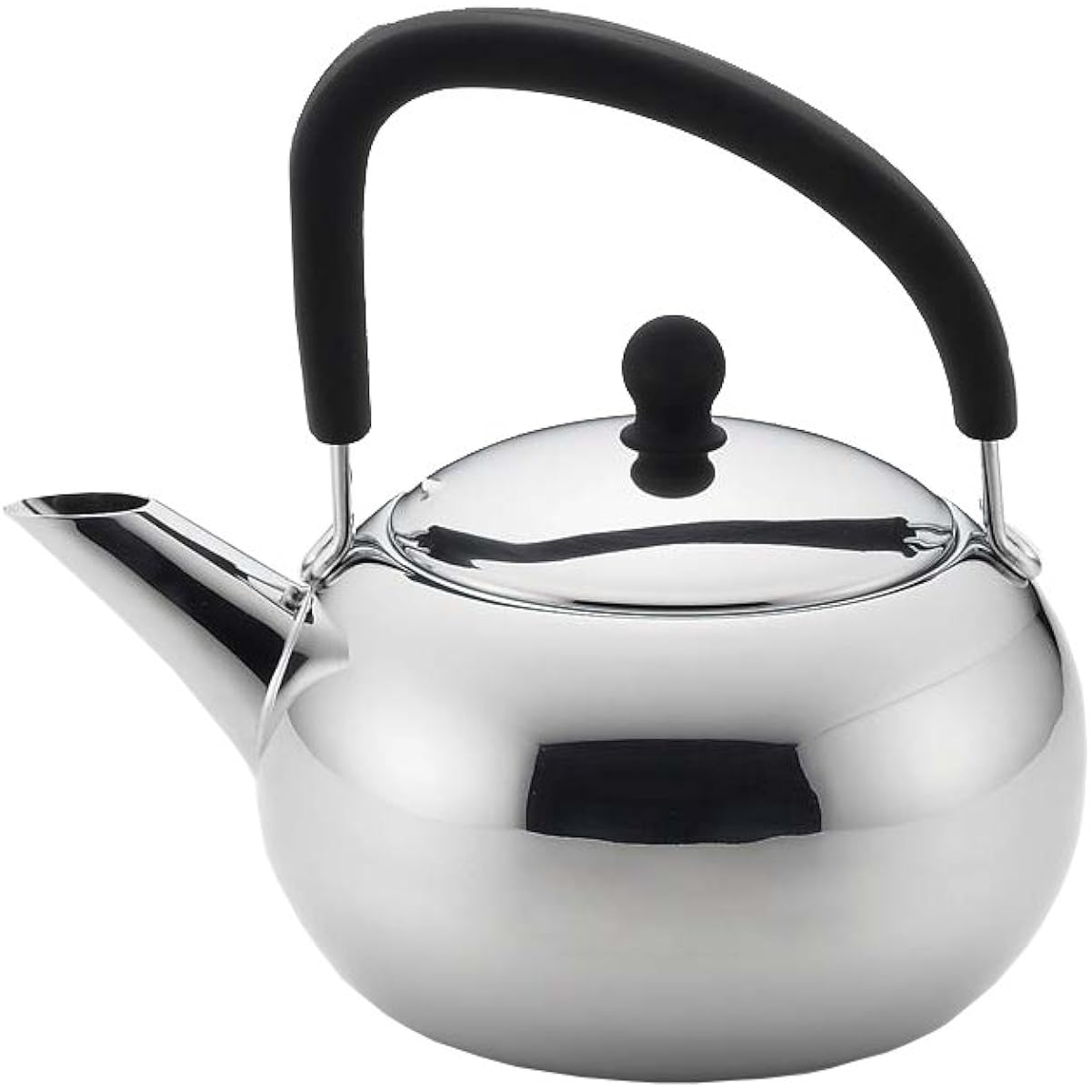 Kobo Aizawa Silicone Handle Kettle Black Pepper 200V 1.7L Mirror 70315