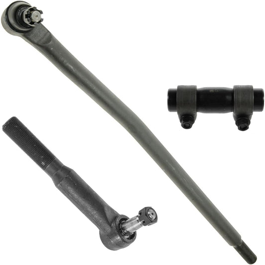 Steering kit 3 -piece set Drag Link Tie Rod Adjusted Sleeve Man Armed Ford