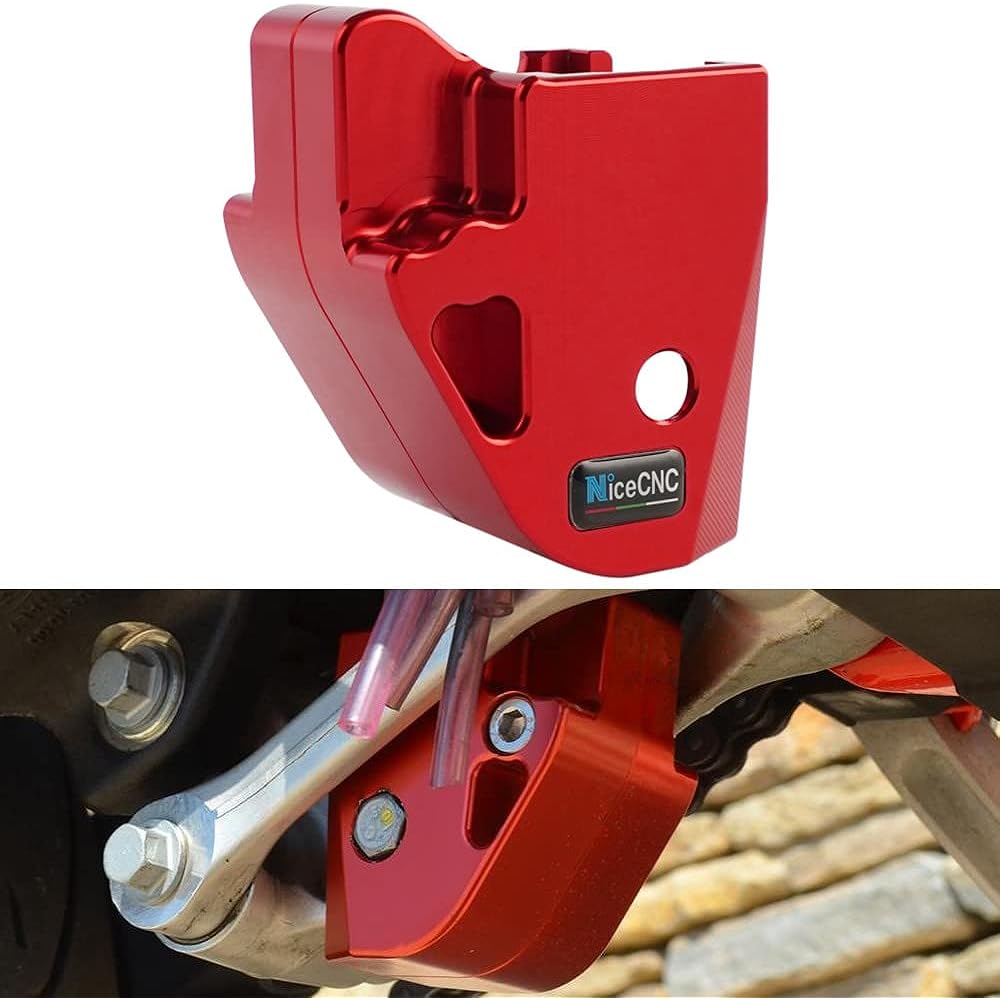 NICECNC Red Rear Shock Mount Linkage Protector Beta Compatible with 2015-2023 RR RR-S RS 250/300 2T RR RR-S RS 350/390/430/500 4T Xtrainer 300