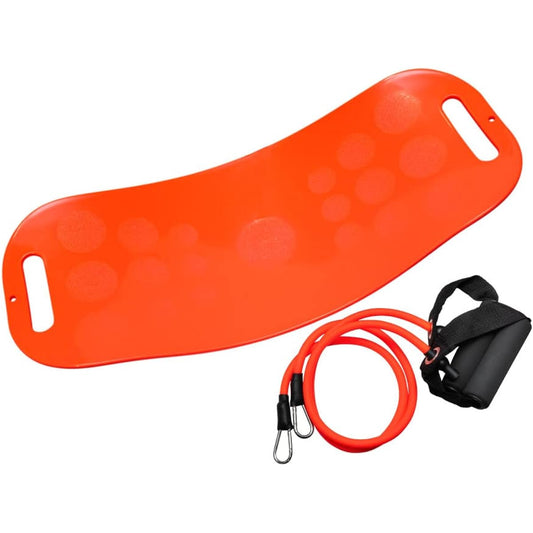 PROUD BODY Exercise Balance Board Training Tube Set Diet Exercise Board Twist Board Orange Balance Board Just twist your body Abs Tray Full body exercise Integrated molding Non-slip design Thickness 7cm