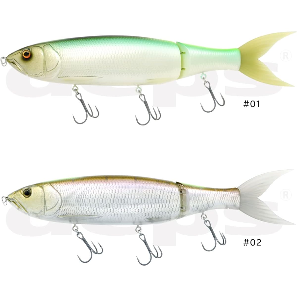 deps Depth Bass Lure GIRAGIRAKOUGEKI #02 Half Mirror Smelt