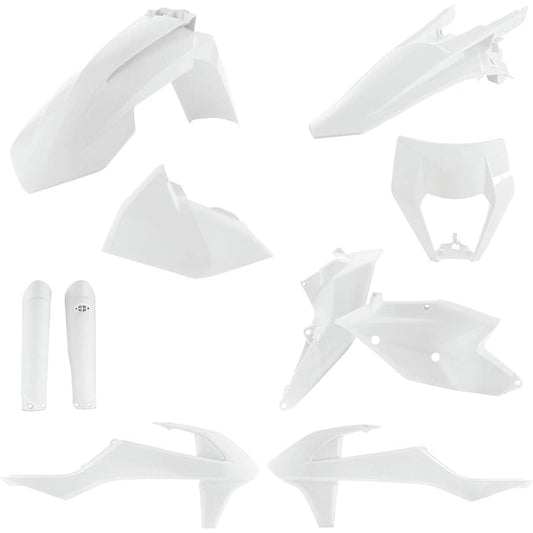 17-19 KTM 500EXCF: Acerbis Full Plastic Kit (White)
