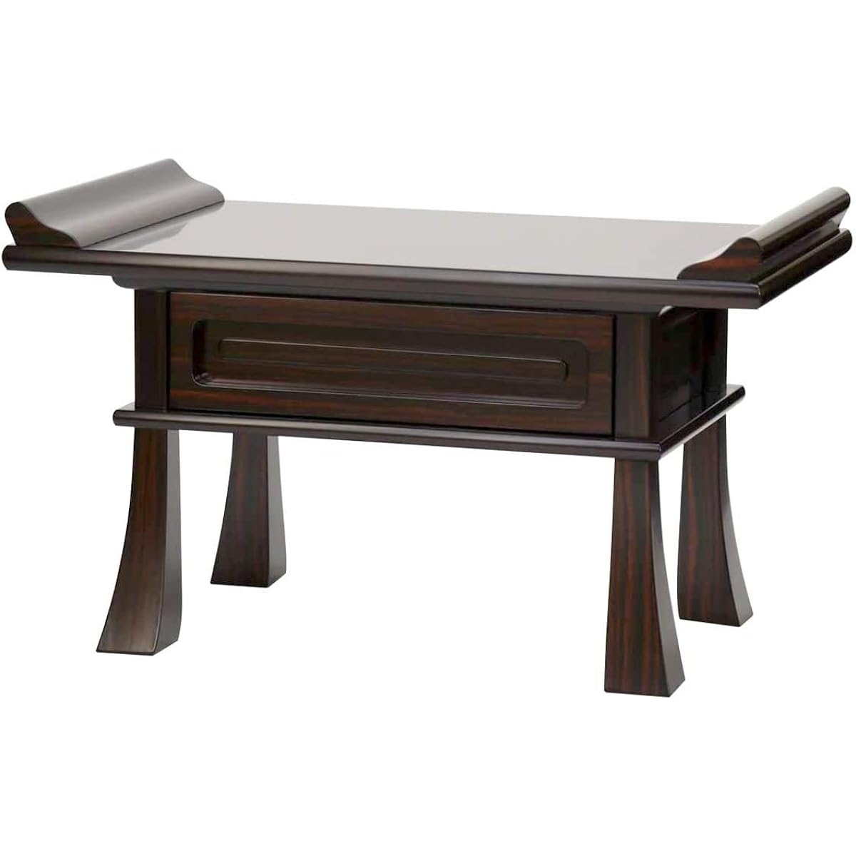 Naamukuma-chan Workshop Buddhist Sutra Desk, Rosewood Style, Ebony Style, Zelkova Style, Width 54cm, Size 18, Ebony Style