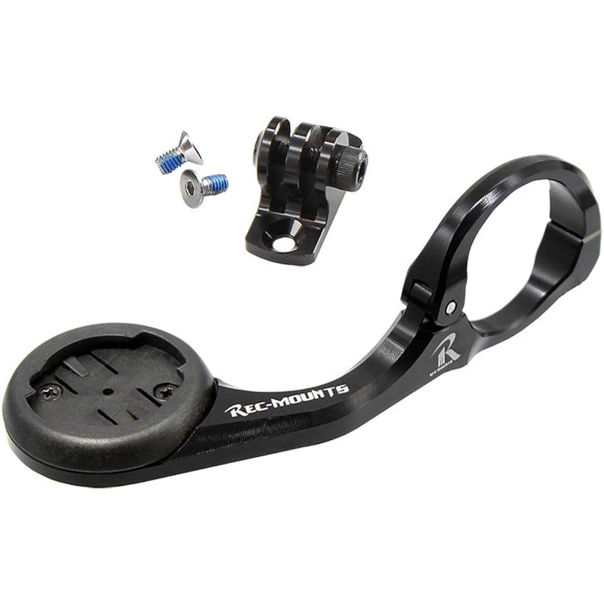 REC-MOUNTS Garmin Combo Mount Short. Cantilever type left side (standard width) for 31.8mm (black) [GM-AERO12+GP]