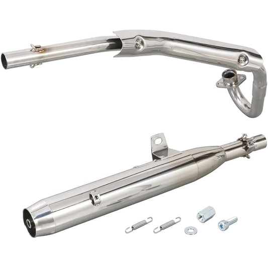 KITACO Sporty Up Muffler Compliant with 2010 Acceleration Noise Regulations Cross Cub 110 Stainless Steel/Buffed 543-1446300