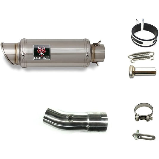 GSX-R1000 GSX-R1000R 2017-2023 LCIPARTS Short Stainless Slip-On Muffler