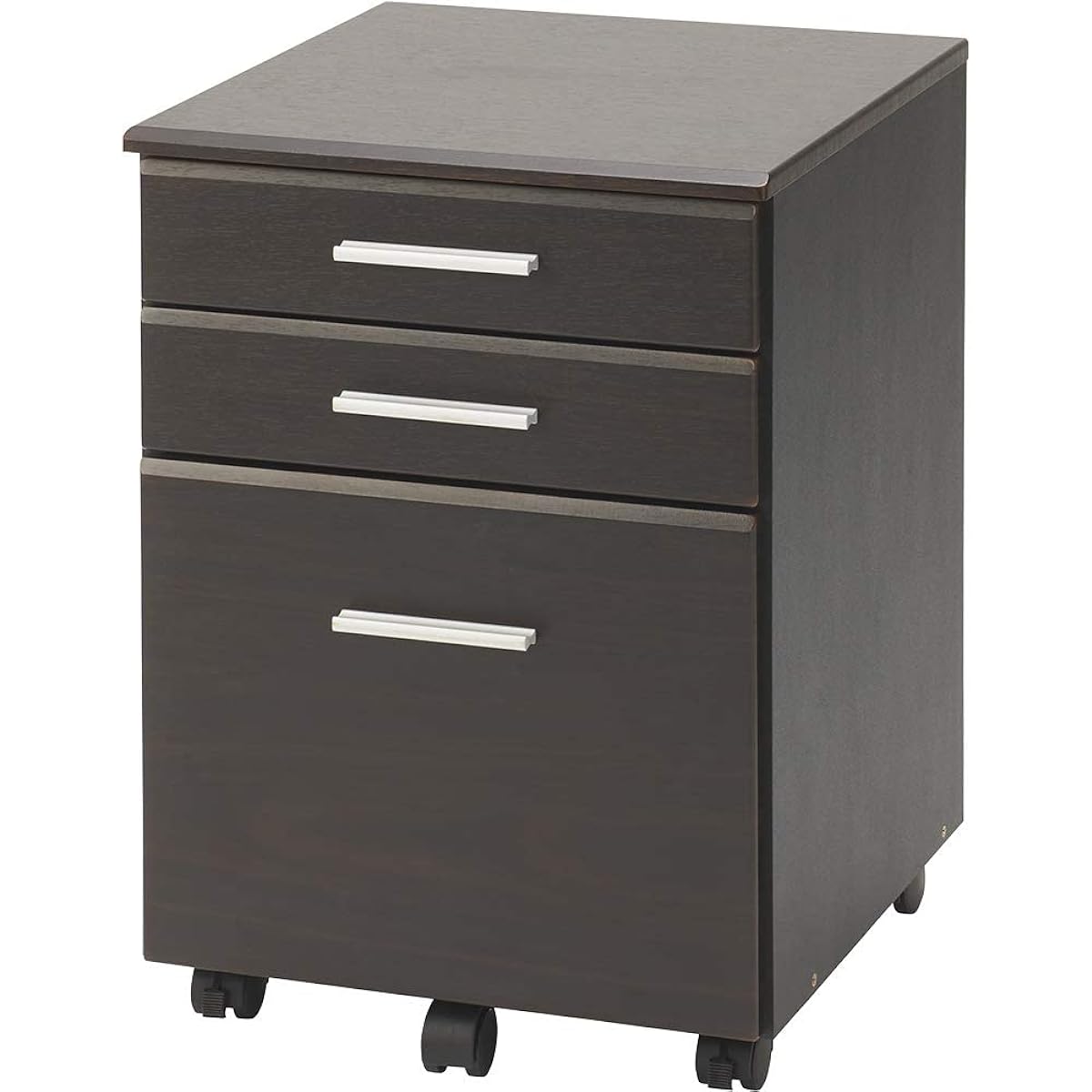 Nakabayashi Caster Wagon Dark Wood Grain AMW-301-DM