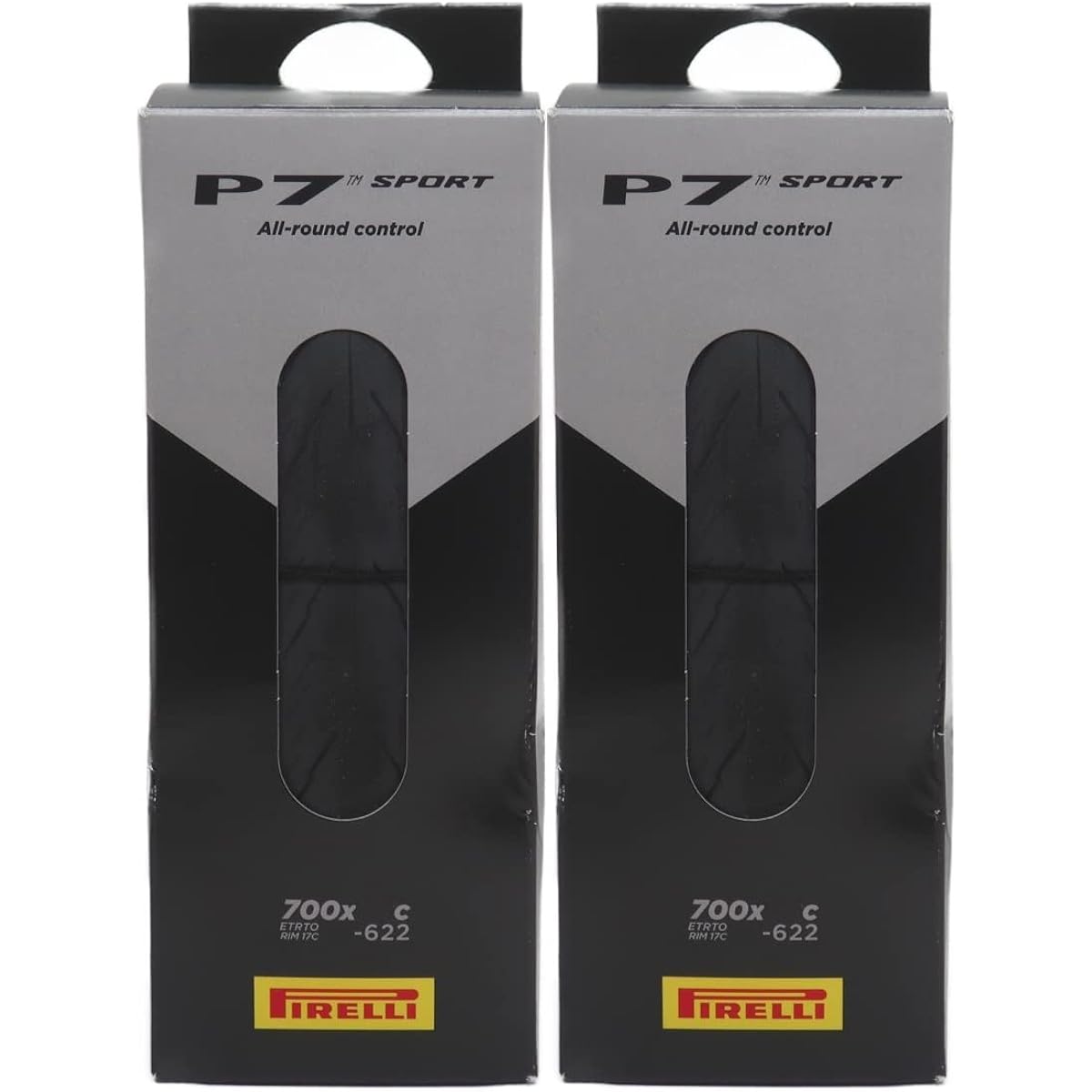Set of 2 PIRELLI P7 Sport Sports 700c Clincher Tires [Parallel Import]