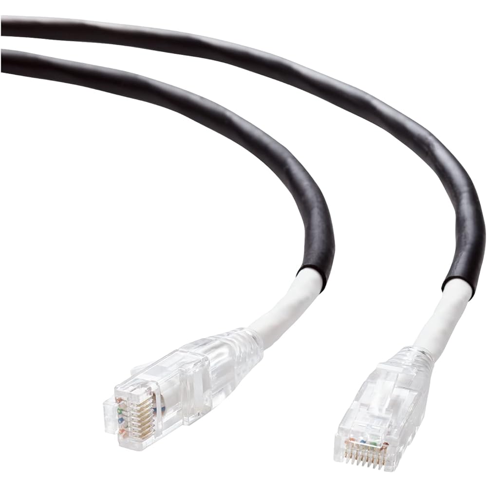 ELECOM LAN Cable CAT6A 10m Outdoor Weatherproof Compatible with CAT6A Black LD-GPAOS/BK10