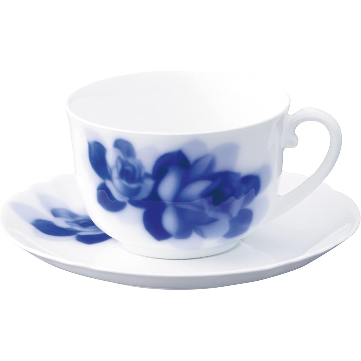 Okura Toen Blue Rose Janet Morning Cup & Saucer <Microwave safe> 59C/8110