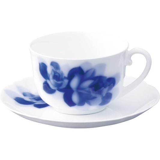 Okura Toen Blue Rose Janet Morning Cup & Saucer <Microwave safe> 59C/8110