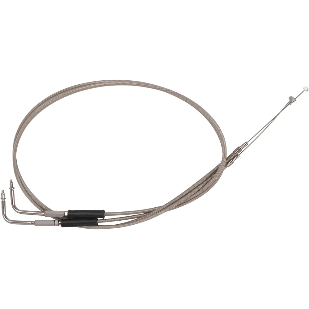 BAIONE Worldmotop 39" 43" 47" 51" Throttle Cable Fits: Harley Iron XL 883 1200 Dyna Softail Fat Boy Heritage Road King XL883 XL1200 Throttle Clutch Cable Wire (51")