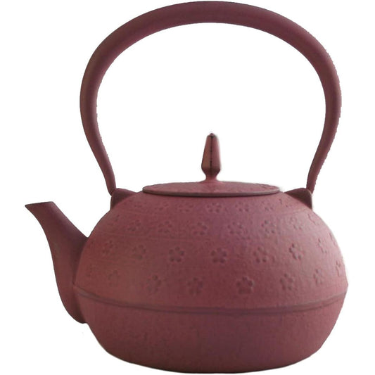 Ikenaga Iron Works Nanbu Iron Kettle, Shade, Sakura Pattern, Pink