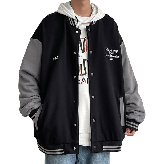 [bluefeel] Men's Parka, Autumn Clothing, Sweatshirt, Sweatshirt, Large Size, Loose, Jacket, Hooded, Popular, Streetwear, Tops, Casual, Stylish, Spring, Autumn, Winter Clothes