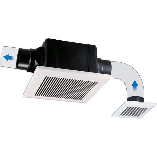 Ceiling fan for 24-hour ventilation system, simultaneous ventilation of 2 rooms, 260-280 square meters