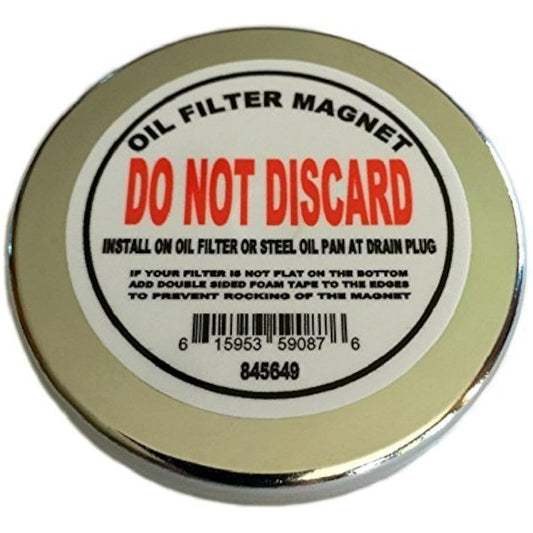 The universal oil filter magnet protects the performance engine. Compatible with most cars and trucks.