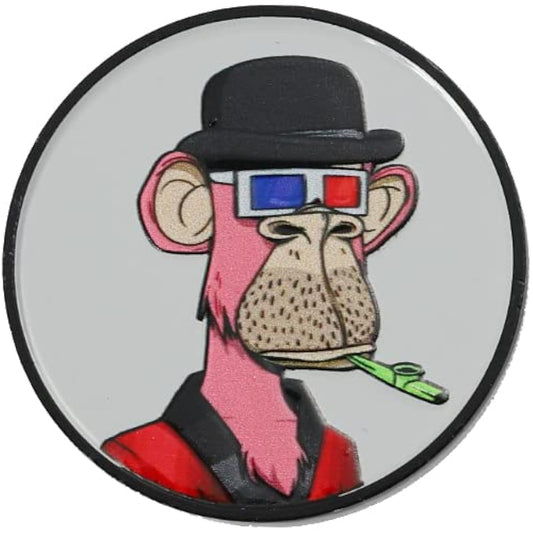 TecTecTec Golf Marker BAYC Design Series Golf Round Supplies Marker Monkey NFT