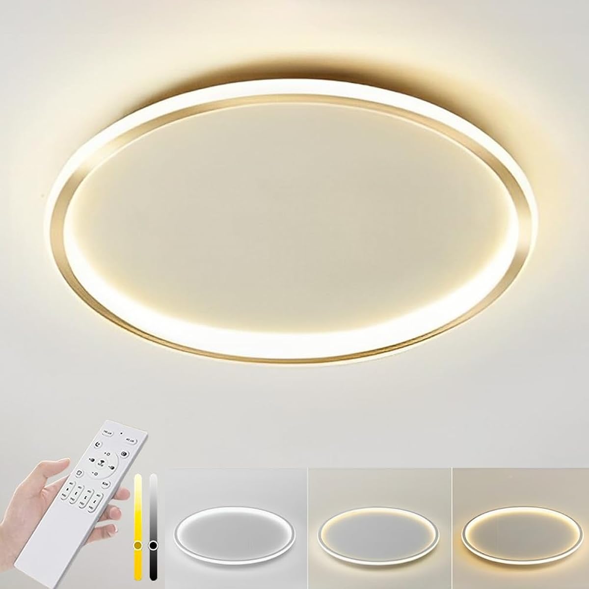 aierbo Scandinavian style dimming color ceiling light LED 6 tatami 8 tatami 12 tatami 14 tatami simple stylish hook interior modern ceiling light lighting fixture with timer remote control for living room dining room dining table bedroom electric indirec