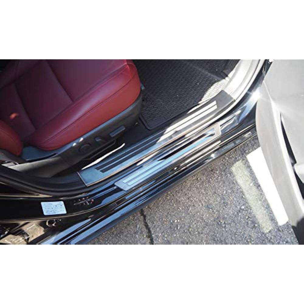 Samurai Produce Mazda MAZDA3 BP Series Exclusive Scuff Plate Side Step Outside & Inside Front Rear Set 8P Black Hairline